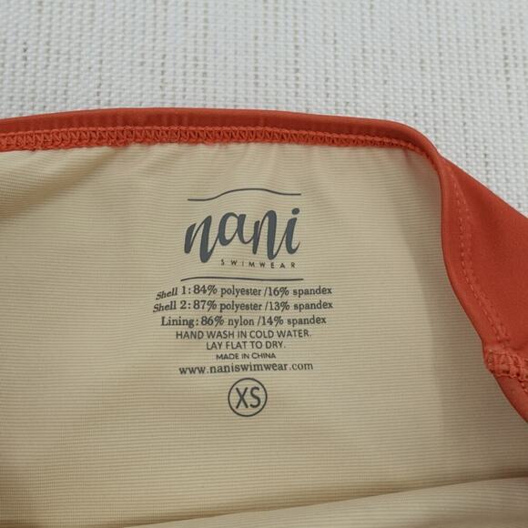 Bundle 2 Nani Bikini Bottom XS Blue-Orange High Waisted Modest Swimwear - Picture 3 of 16